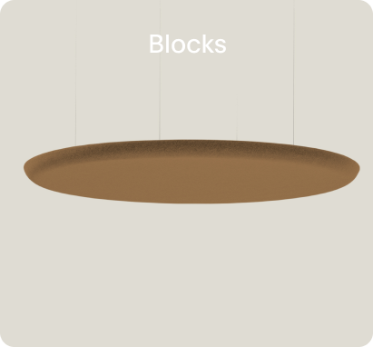 Mute Blocks Pendant Sound Absorber