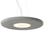 Mute Loop Pendant Lamp in Grey fabric