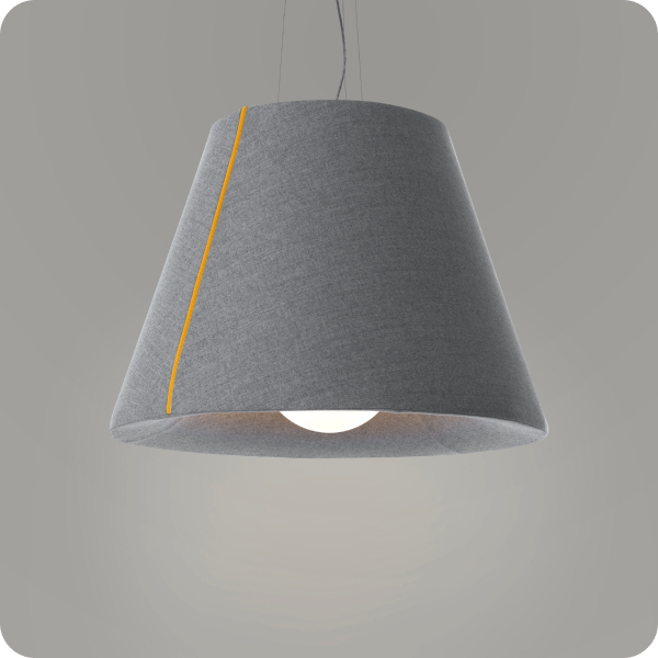 Mute Bell Pendant Lamp with golf bulb shines with ambient lighting