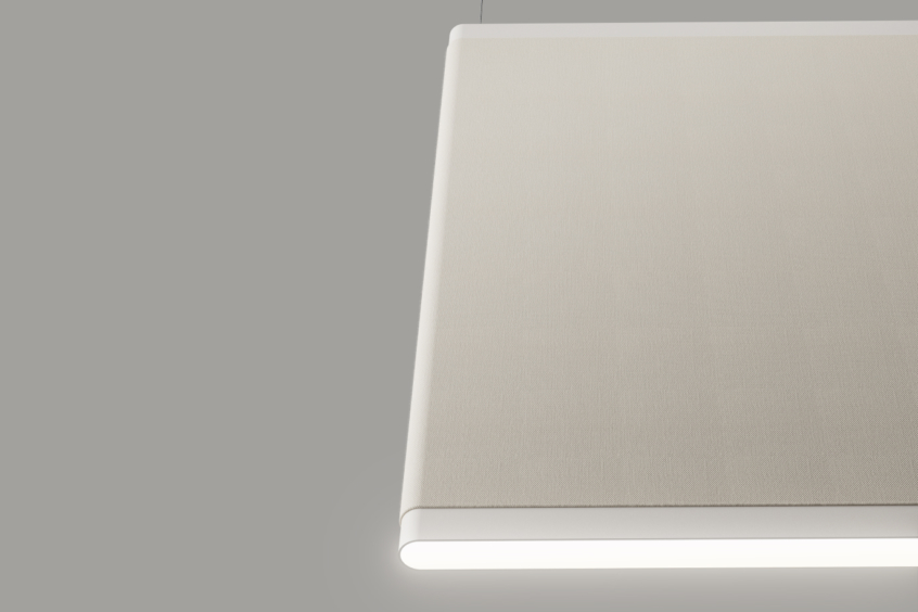 Line acoustic lamp - LED strip detail