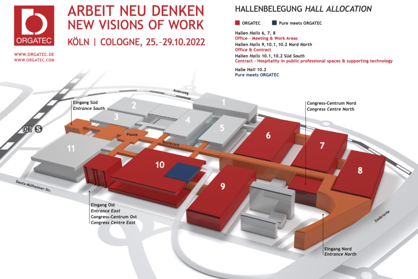 Orgatec Hall Plan